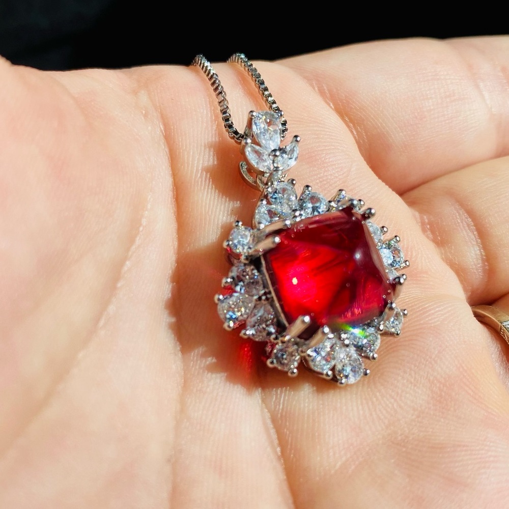 *NEW* | Sterling silver red ruby set - Picture 4 of 8